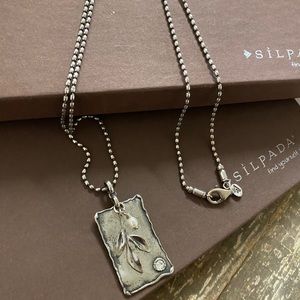 Silpada long chain .925 sterling silver necklace